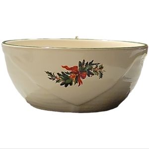 Vtg Bowl Pfaltzgraff Christmas Holiday Salad Soup Cereal Dish